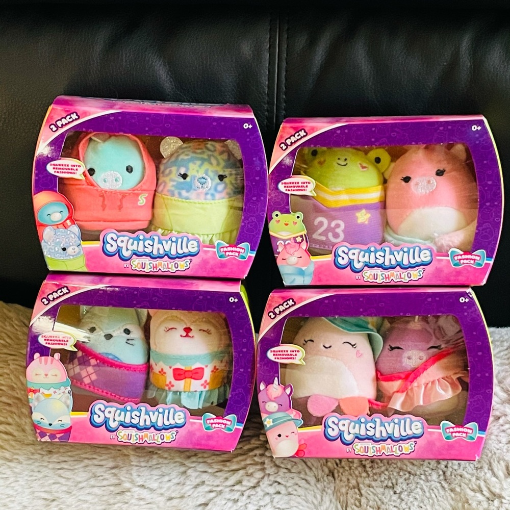 Squishmallow Squishville x 4